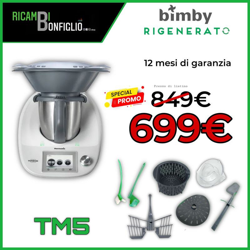 ROBOT DA CUCINA BIMBY TM5 RIGENERATO