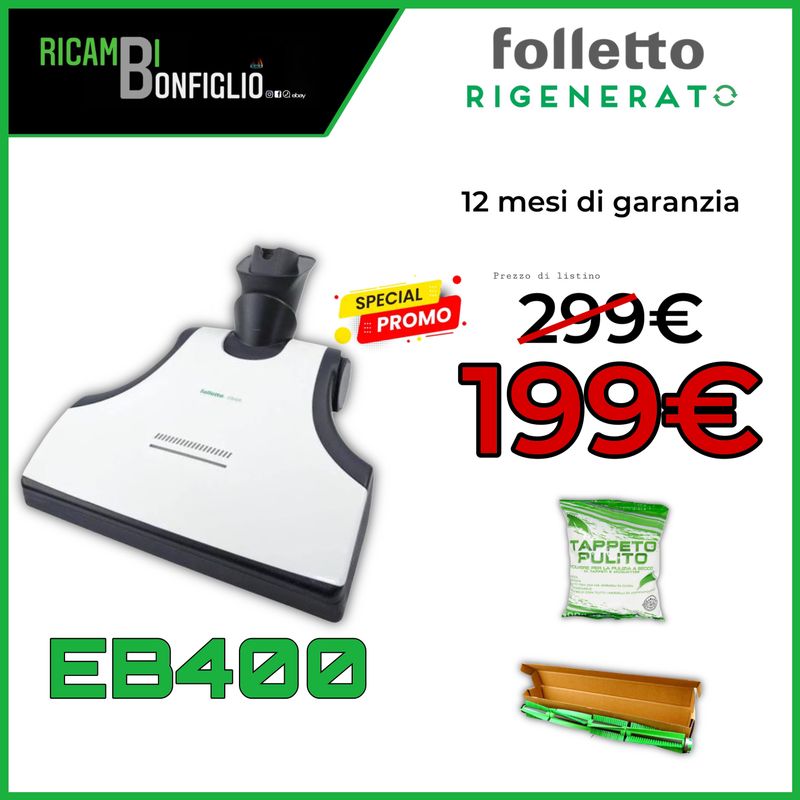 BATTITAPPETO INTELLIGENTE FOLLETTO EB420S RIGENERATO