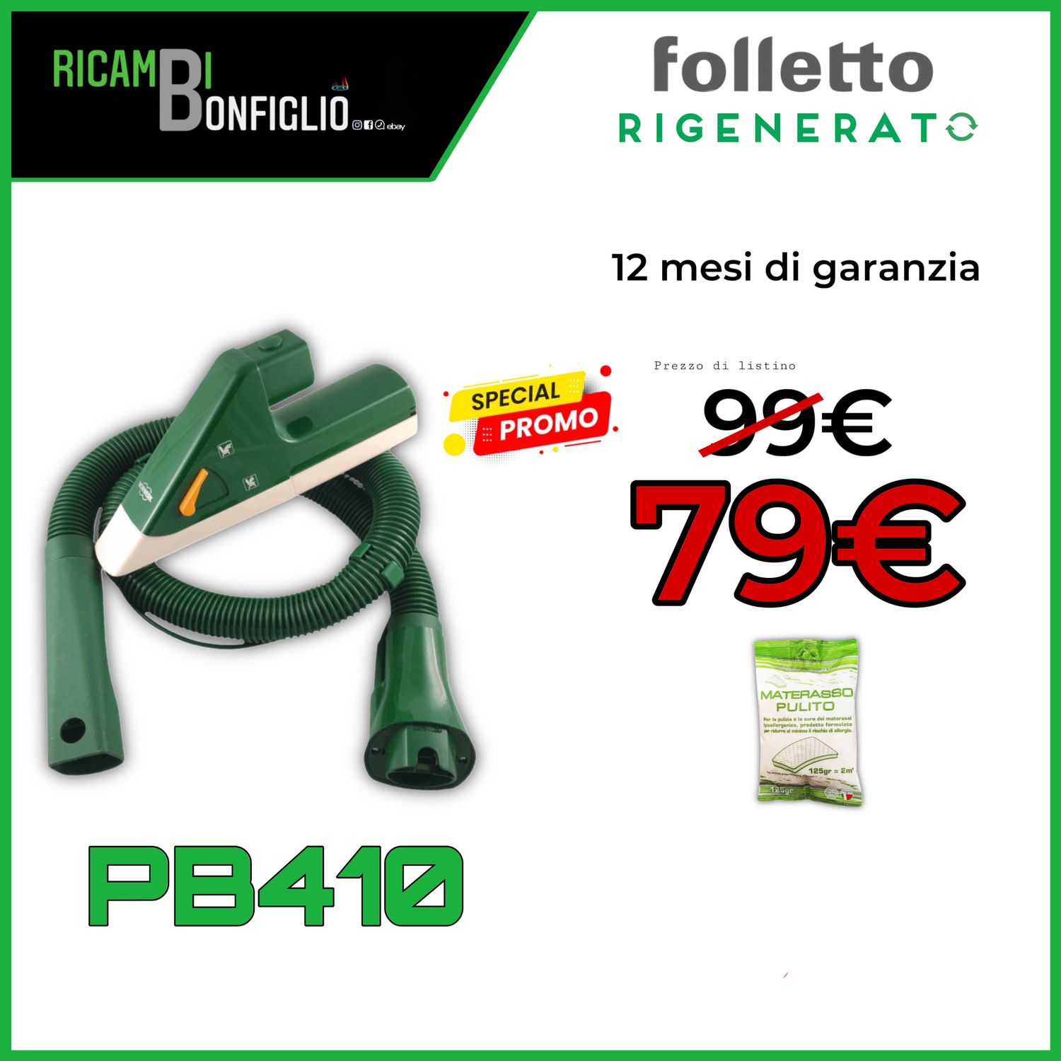 PICCHIO FOLLETTO PB410 RIGENERATO
