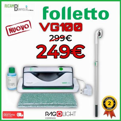 LAVAVETRO FOLLETTO VG100 COMPLETO NUOVO LAVAVETRO FOLLETTO VG100 COMPLETO NUOVO