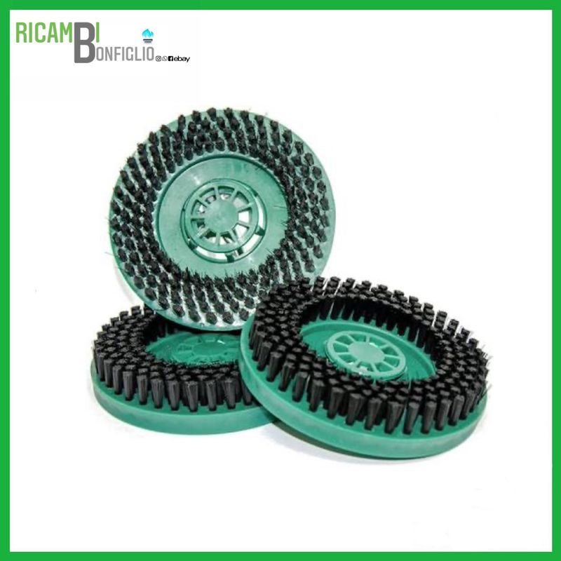 SET SPAZZOLE 3 PEZZI SETOLA LUCIDATRICE FOLLETTO PL510 - PL512 COMPATIBILE