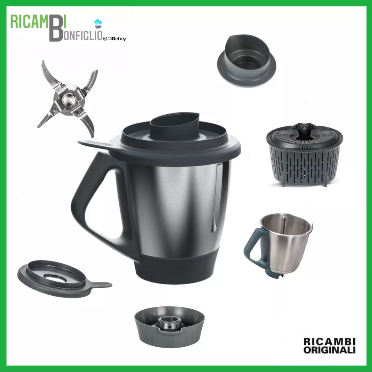 BOCCALE COMPLETO BIMBY TM6 ORIGINALE