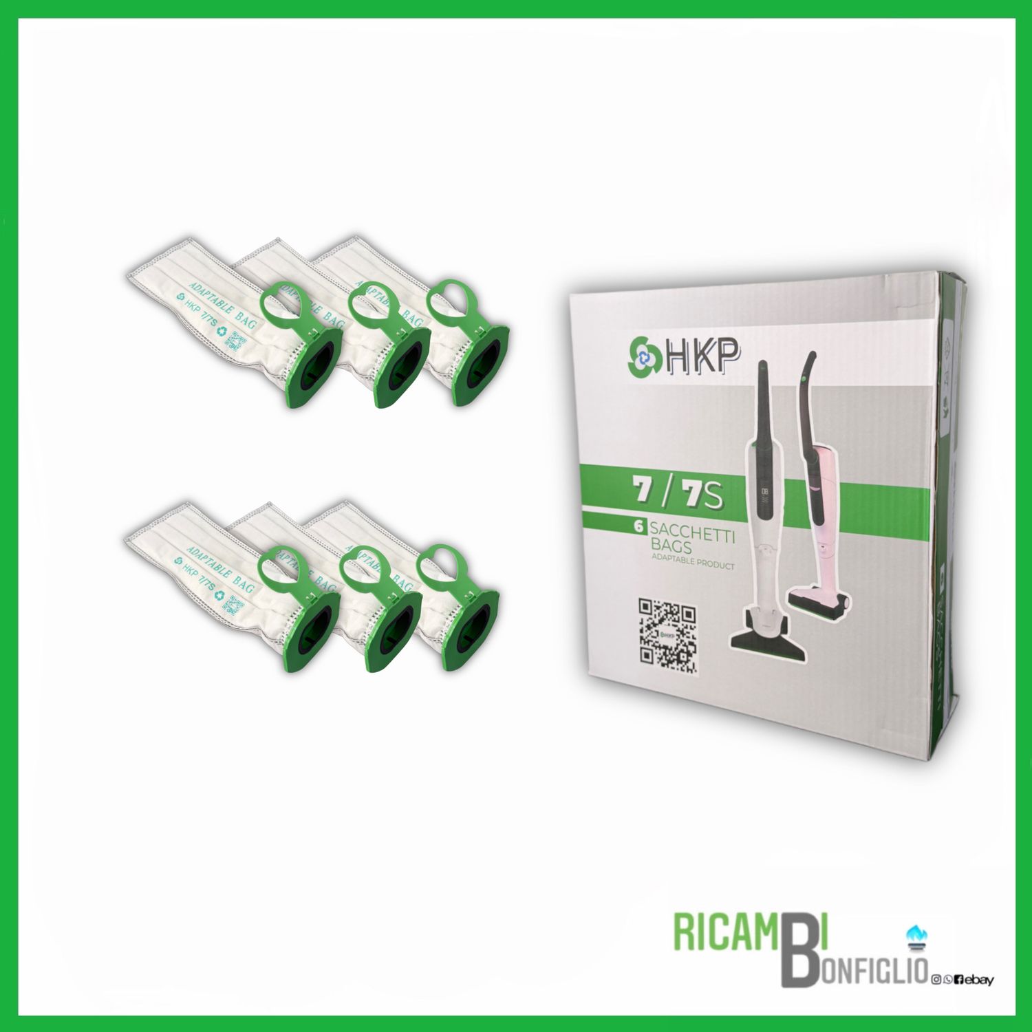 SACCHETTI 6PZ FOLLETTO VK7S PREMIUM QUALITY