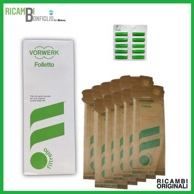 SACCHETTI + FOLL - FRESH 10PZ FOLLETTO VK120 - VK121 - VK122 ORIGINALI