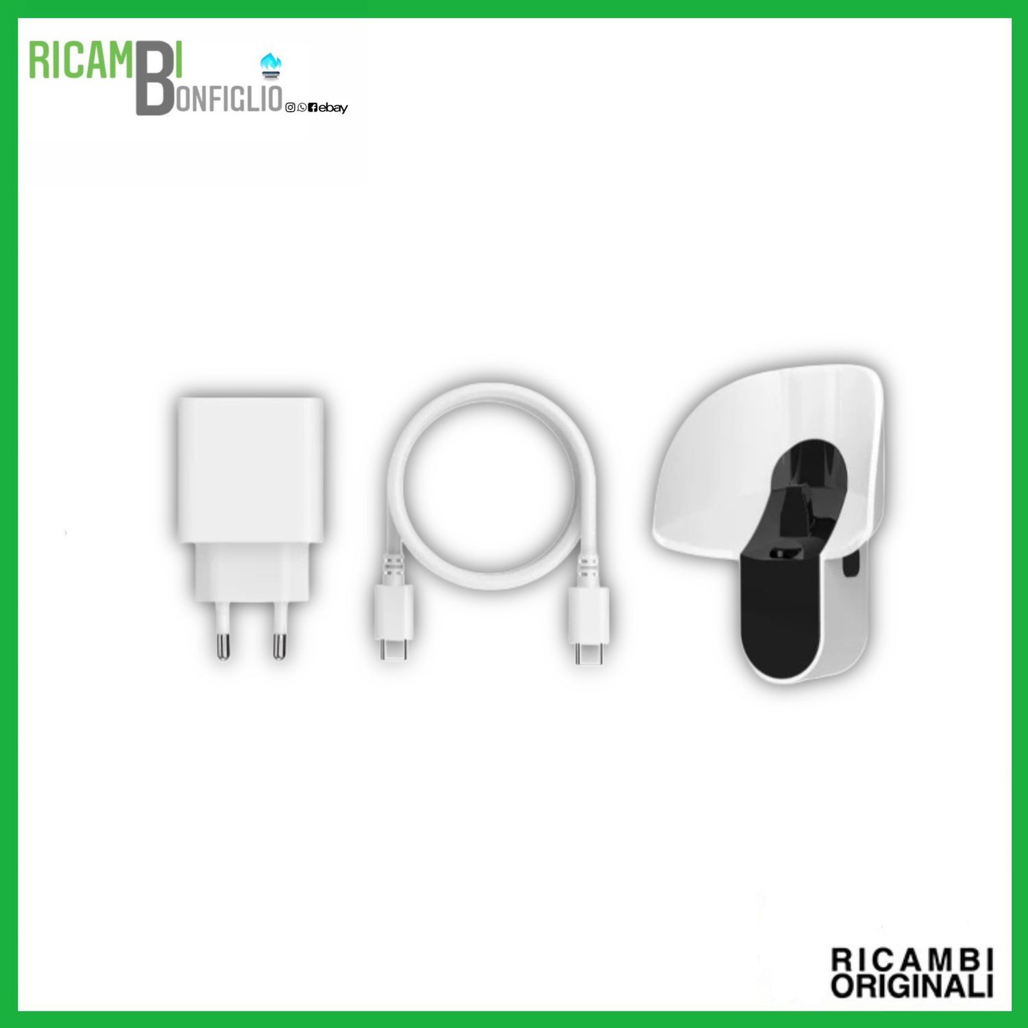 SET CARICA BATTERIE ASPIRABRICIOLE CM7 FOLLETTO VM7 ORIGINALE