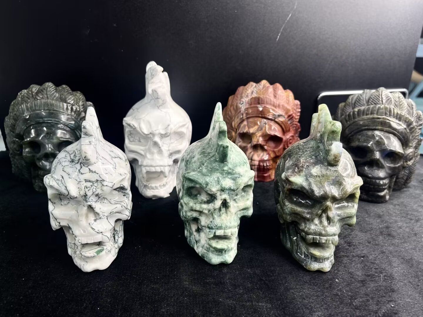 skull carvings