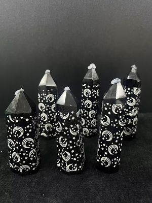 black obsidian point