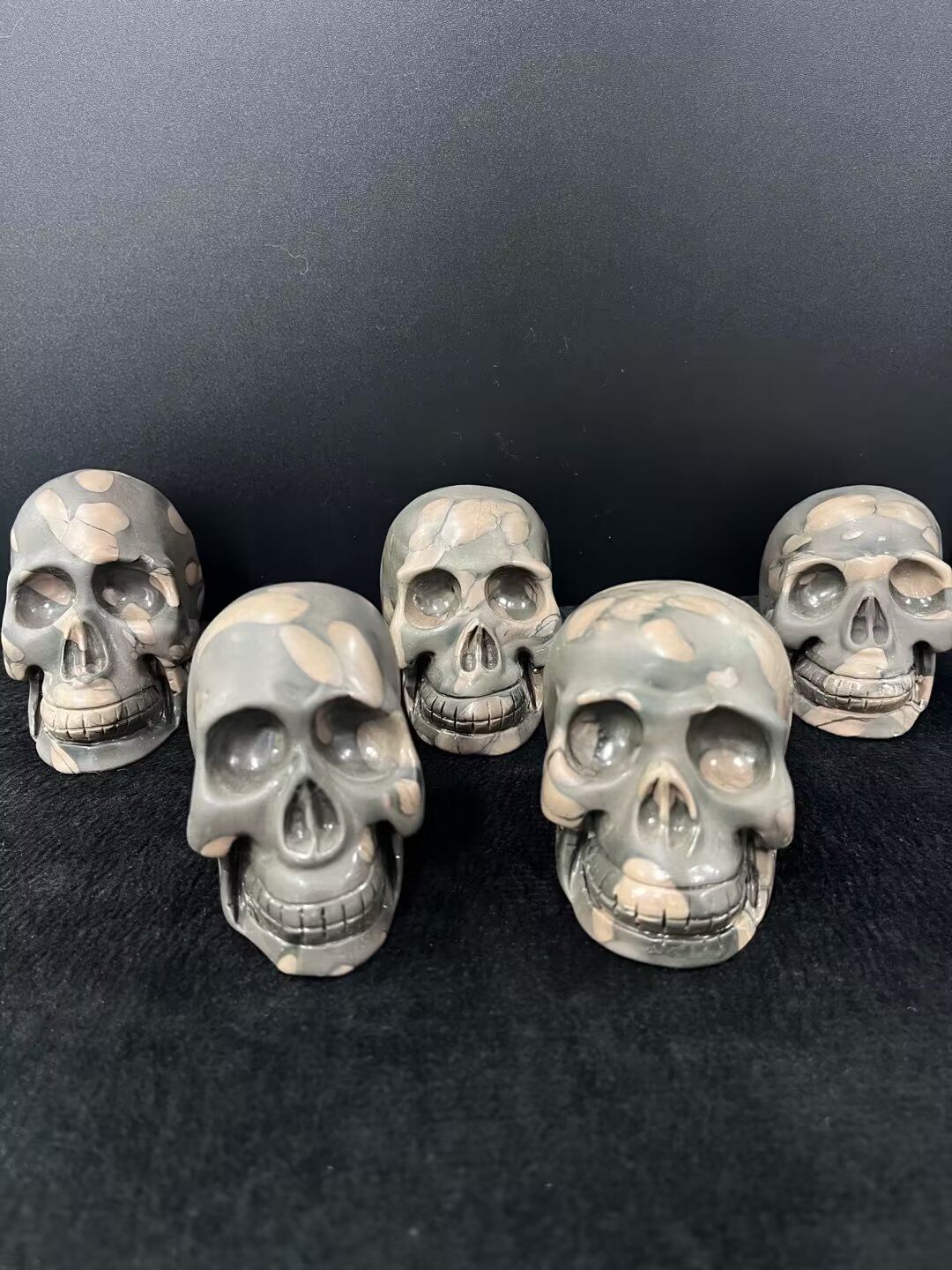 Patterned Stone Skull