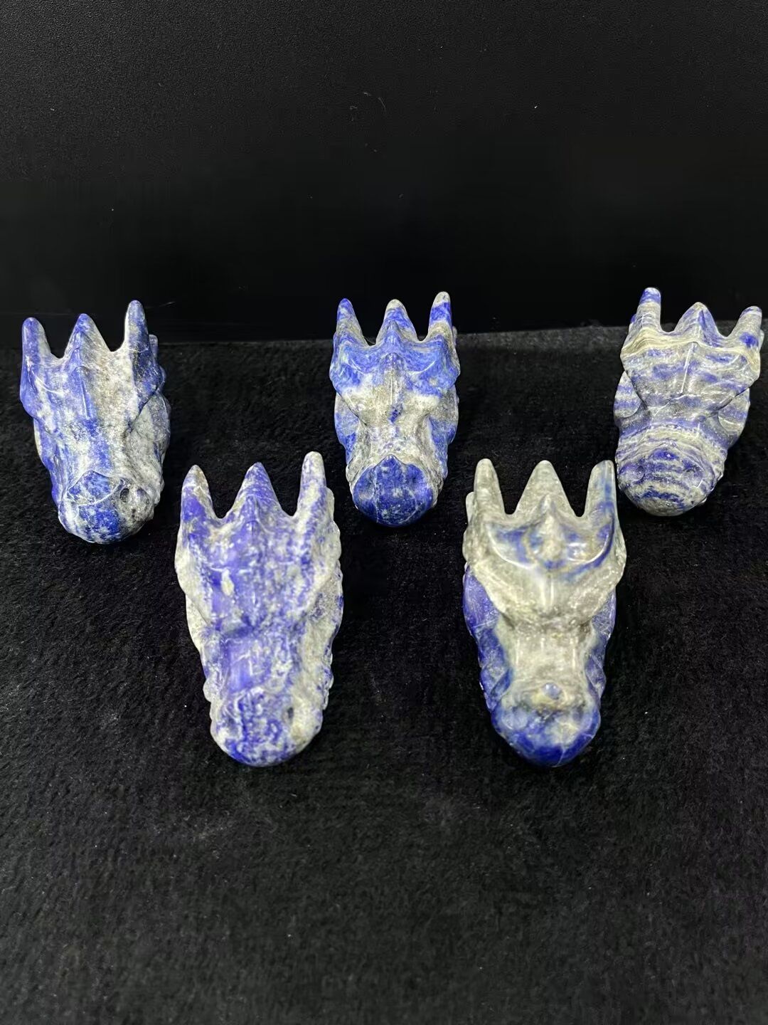 Sodalite Dragon Head