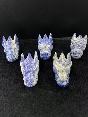 Sodalite Dragon Head