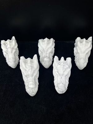 Howlite Dragon Head