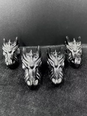 Black Obsdian Dragon Head