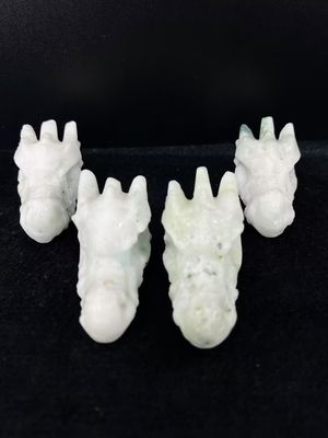 Moss Agate Dragon Head
