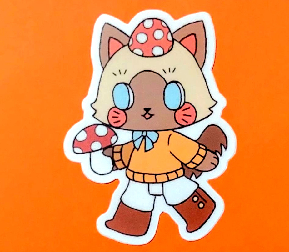 Sticker: Mushroom Cat