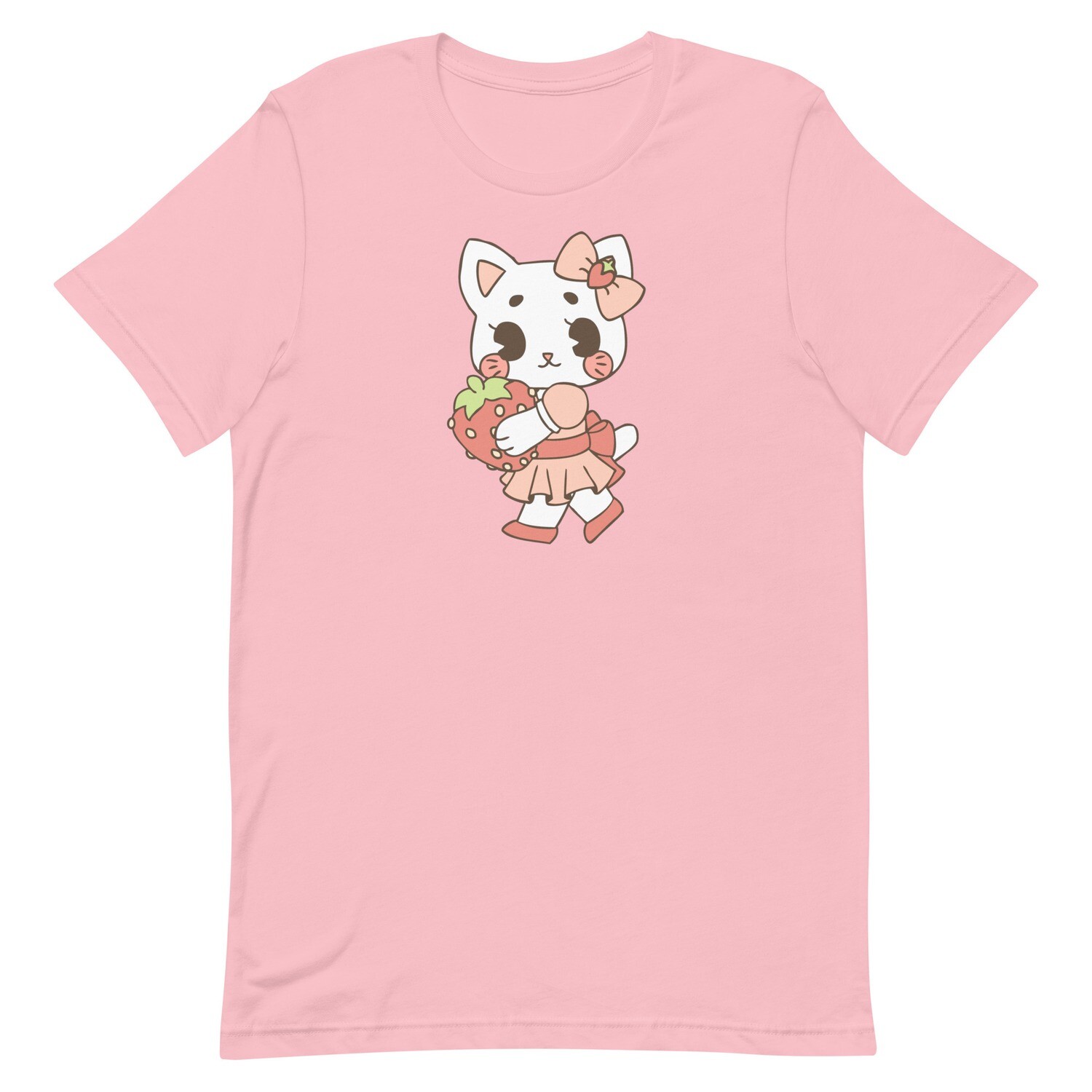T-Shirt: Strawberry Cat (Unisex)