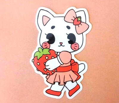 Sticker: Strawberry Cat