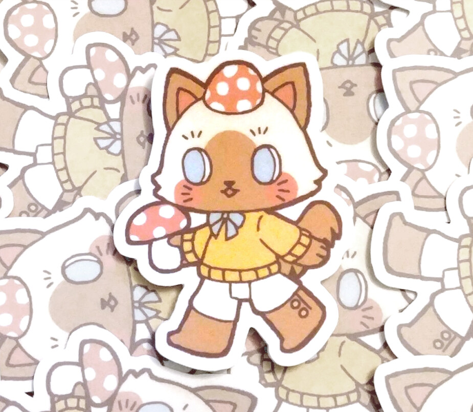 Sticker: Mushroom Cat