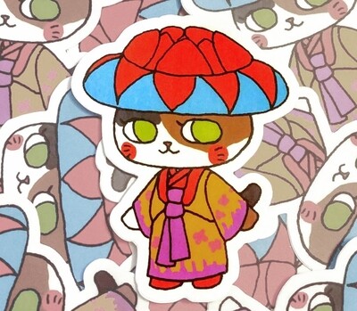 Sticker: Traditional Okinawan Cat