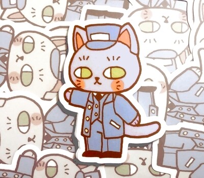 Sticker: Conductor Cat