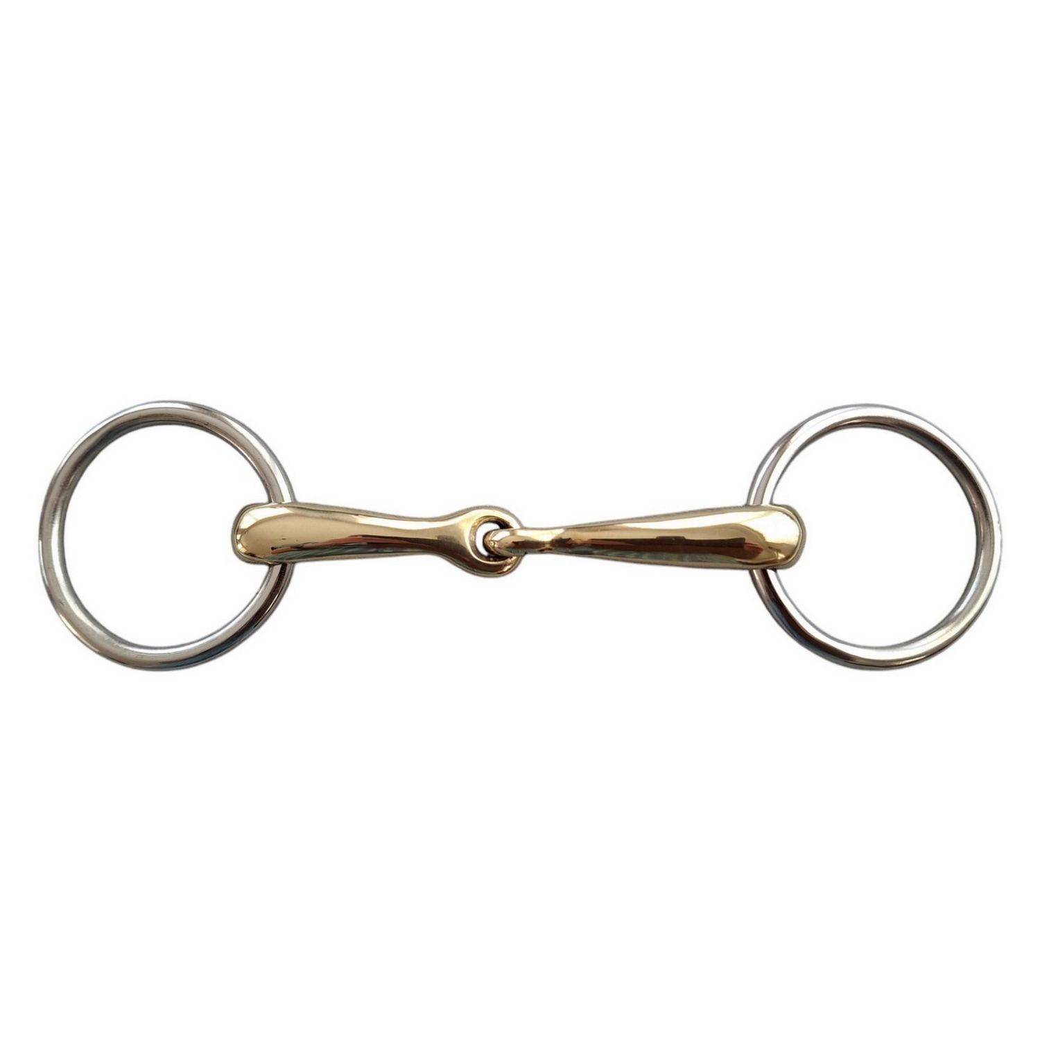Gold mouth loose ring bit - 10cm