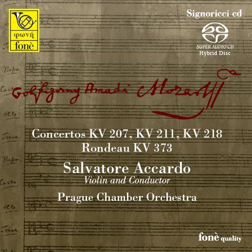 Salvatore Accardo / Mozart-Concertos Kv 207 - Kv 211 - Kv 218 (Sacd)