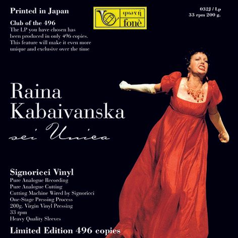 Raina Kabaivanska-Sei Unica (Lp 180gr.)