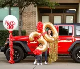 Surprise birthday balloons