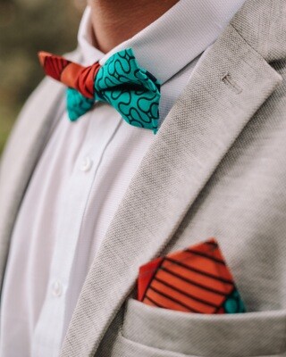 Nairobi Collection: Bow Tie + Pocket Square