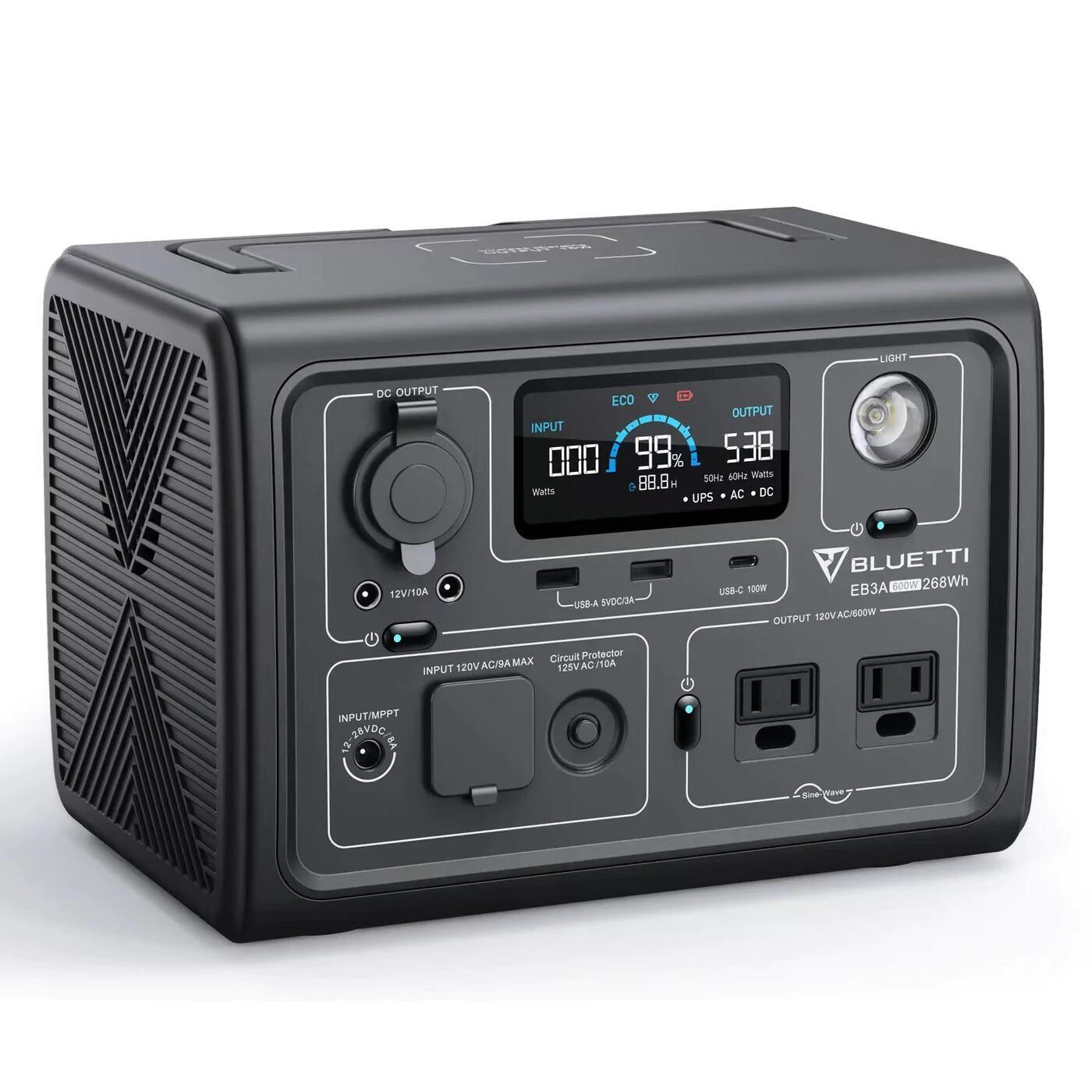 Bluetti 600W 268Wh