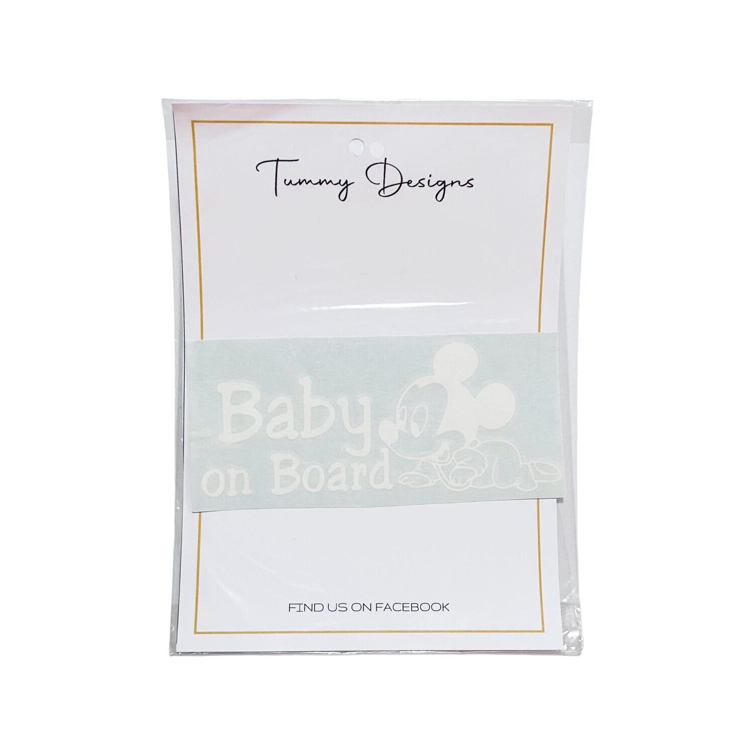 Baby on Board Car Decal 12