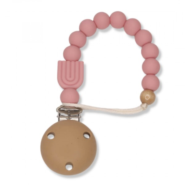 Dummy Clip Silicone – Rainbow Arch Vintage Blush