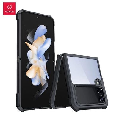 Coque avec film arrière pour Samsung Galaxy Z Flip 4 XUNDD