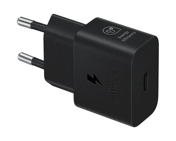 Chargeur maison USB C 25W GaN 20% de matériaux recyclés sans câble - Noir - Samsung