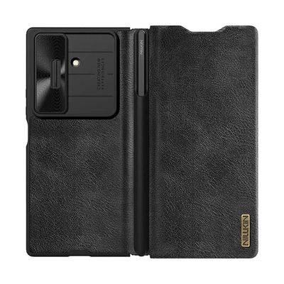 Étui en cuir Qin Pro avec stylet pour Galaxy Z Fold 7