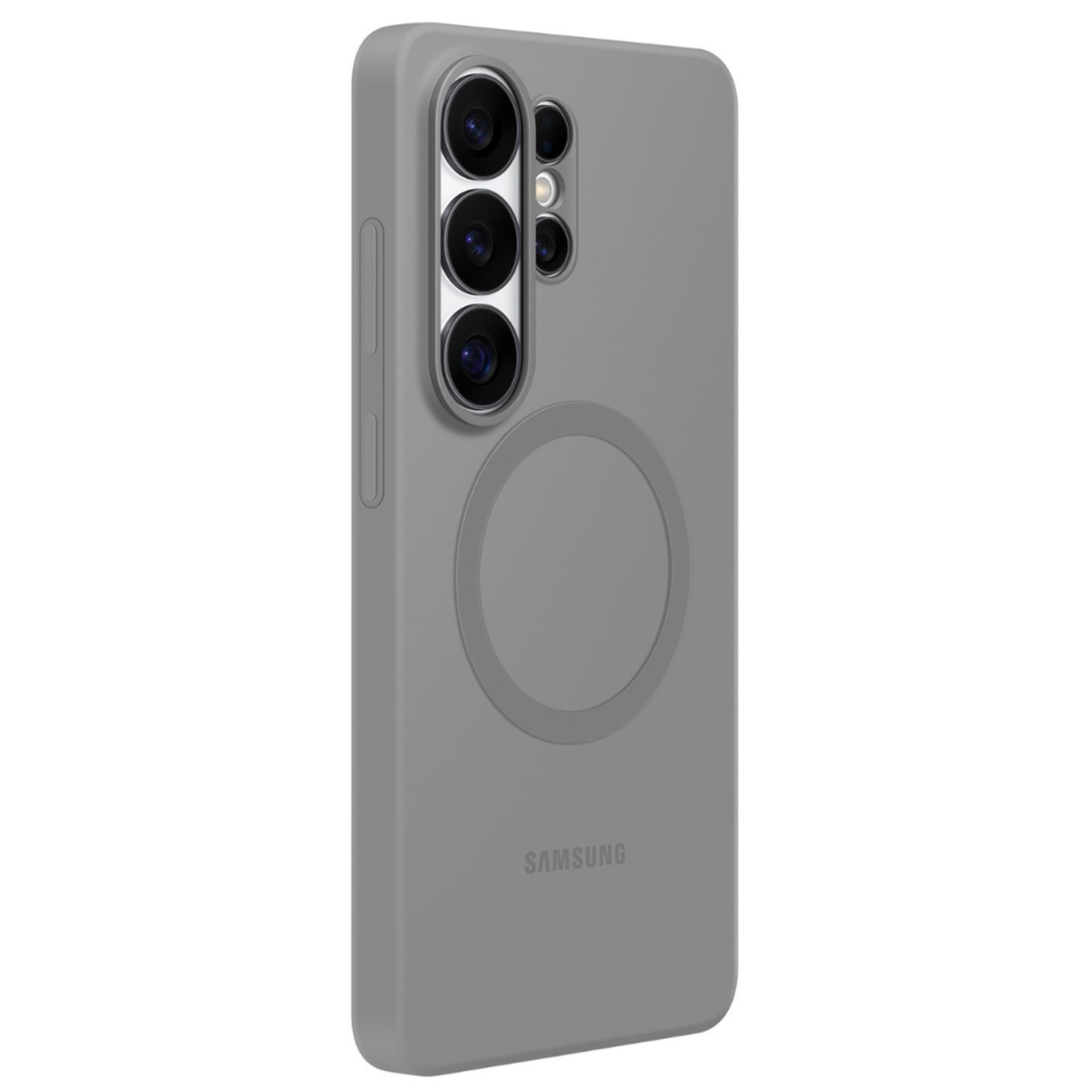 Coque en silicone magnétique pour Galaxy S26 Ultra Gris