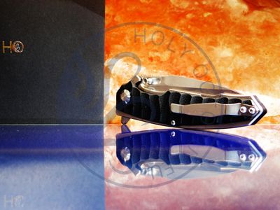 Grimm Reaper Massives High-End EDC Klappmesser für Professionals. m390-Klinge mit Keramik-Kugellager &amp; Garolit/Edelstahl-Griff