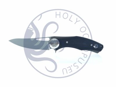 Hellraiser - Pocket Knife - The Classic! 9 cm Special Blade, Ball Bearings, Handle Scales in Weapon Grip Quality - Black