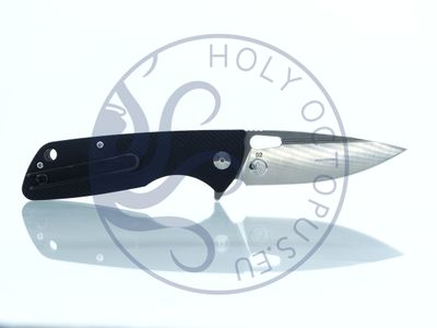 Hiker - Ultra Light and slim - Sharp D2 Blade with Stainless Steel Frame &amp; G10 Scales - Black