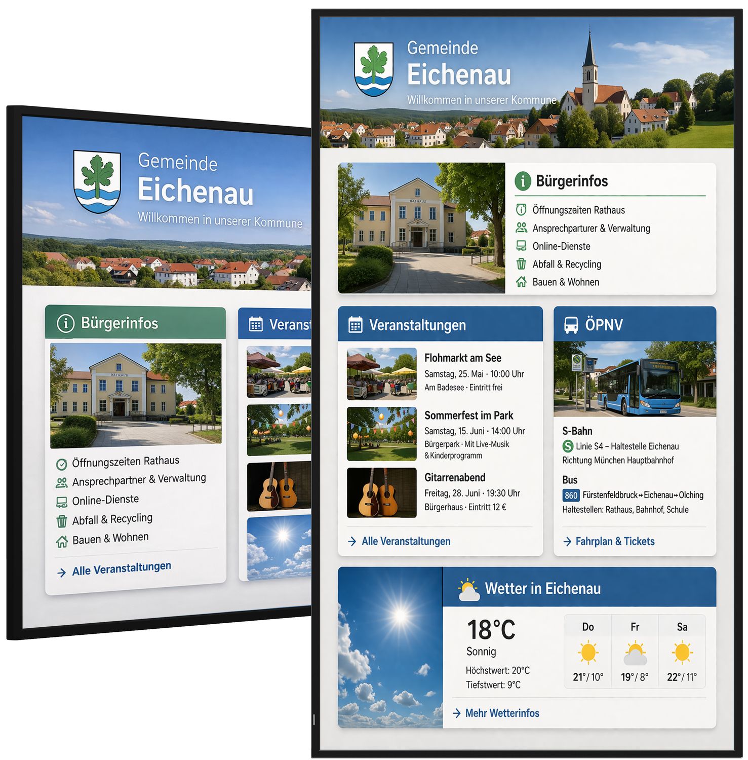 BürgerDialog – Paket mit 50" Display