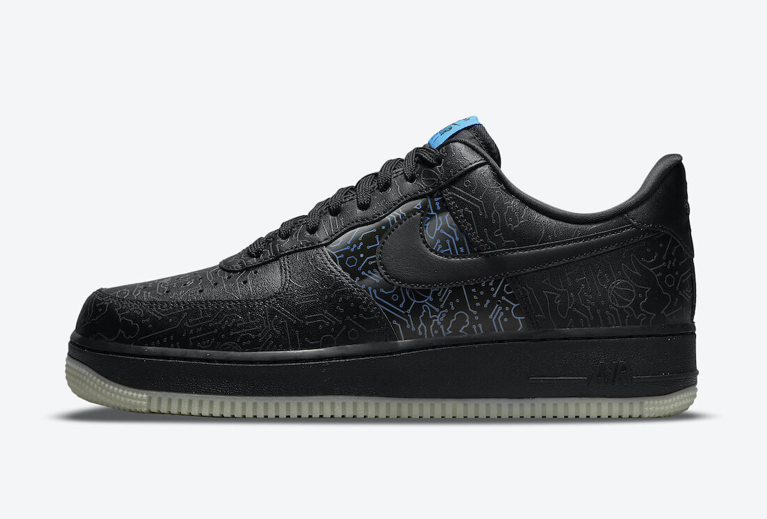 space jam x nike air force 1 computer chip