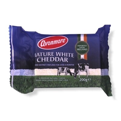 MATURE WHITE CHEDDAR CHEESE PORTION 200g