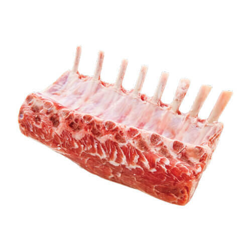 Frenched Rack 8 Ribs, Cap Off, Lamb