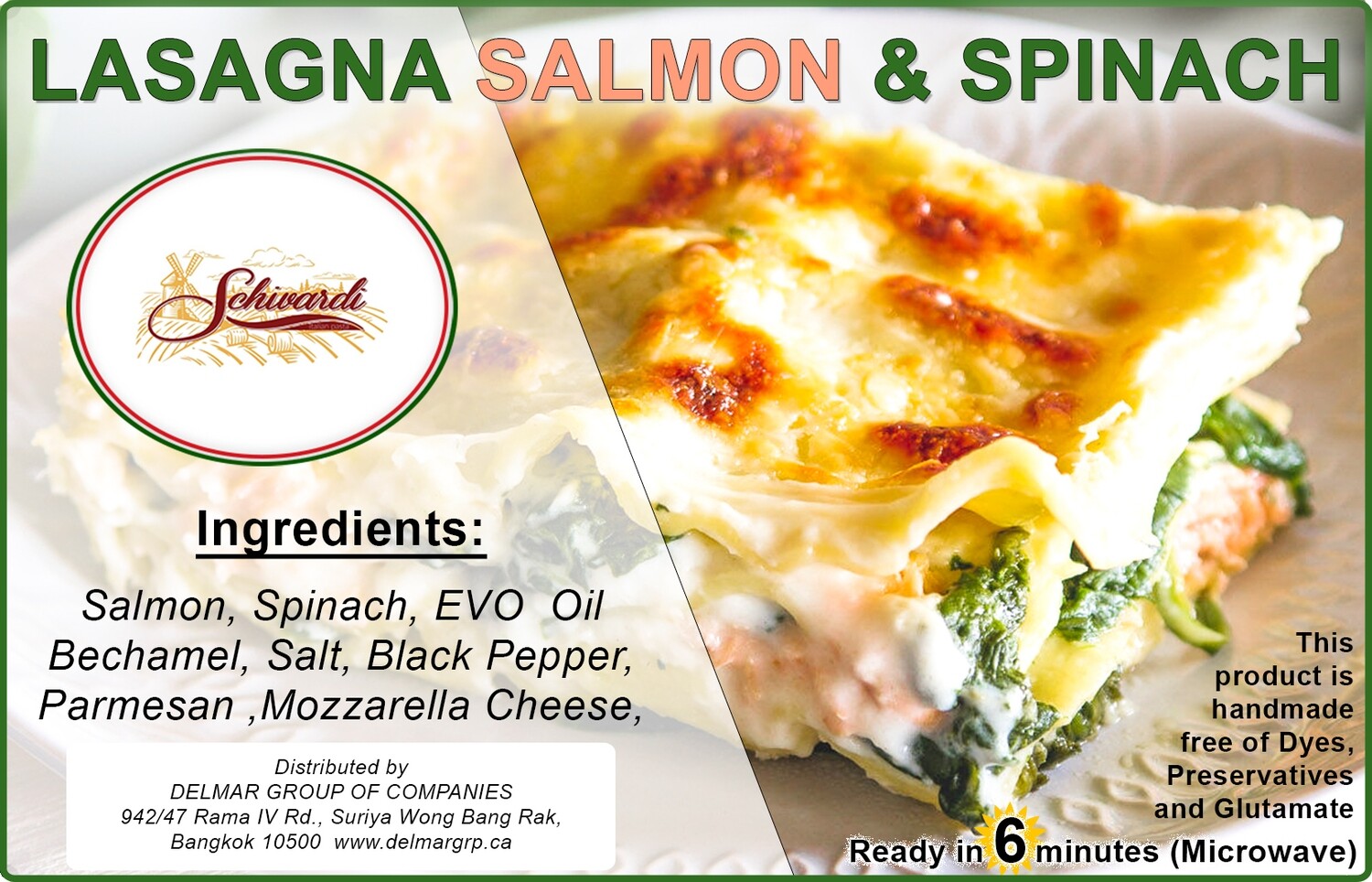 Lasagna Salmon & Spinach