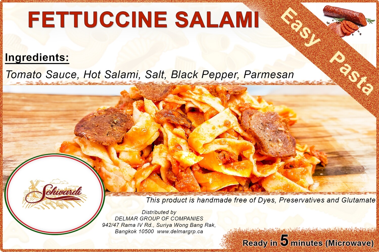 Fettuccine Salami
