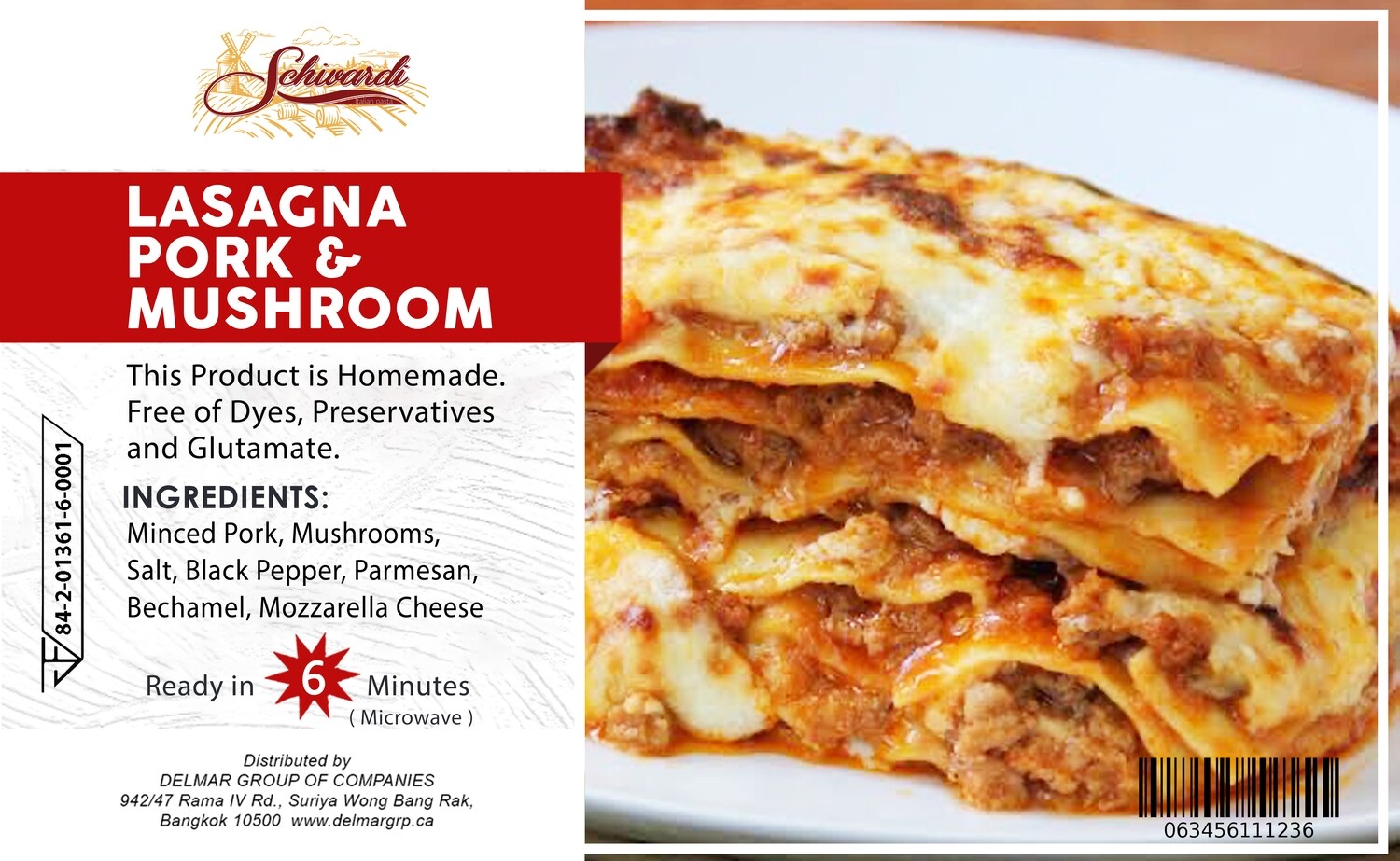 Pork & Mushroom Lasagna