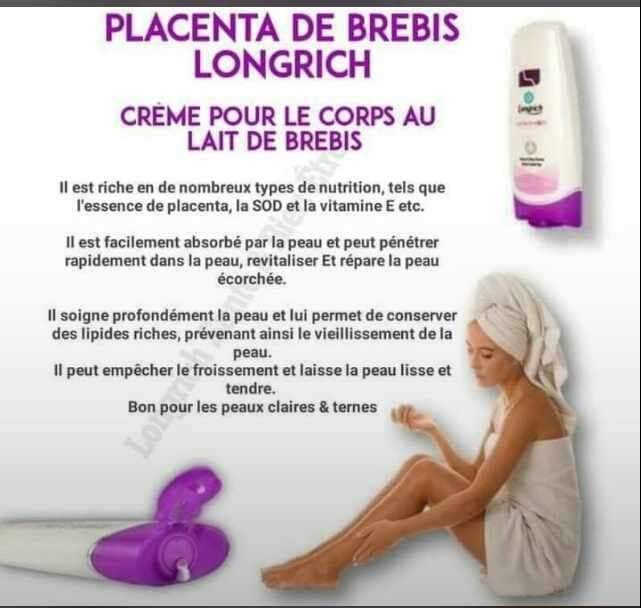 LAIT SOD A BASE DE PLACENTA DE BREBIS DE LONGRICH