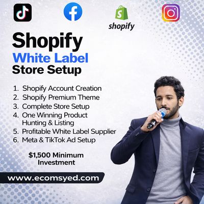 Complete Shopify White Label Store Setup With Winning Product & Ads Setup