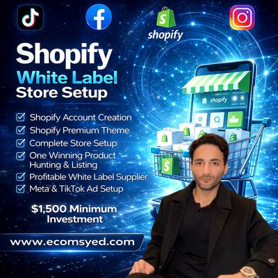 Complete Shopify White Label Store Setup With Winning Product & Ads Setup