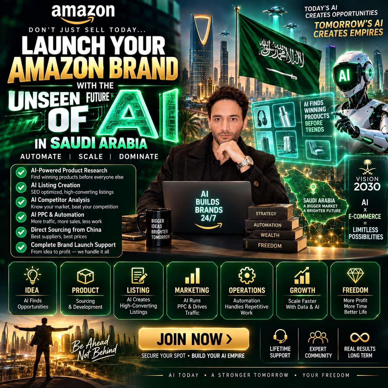 Complete Amazon FBA MPL Brand Launching in Saudi With Ai-Automation (SEATS OPEN ON 23rd October)